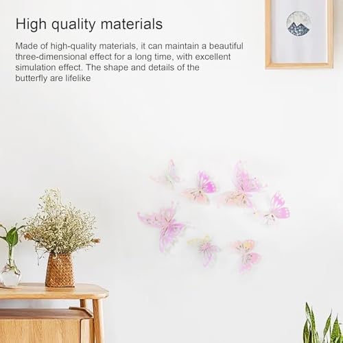 HJIAMA Aufkleber Schmetterling, 72 Stück Wand Aufkleber Dekoration, 3D Schmetterlinge Stereoskopisch Wandtattoo, 3 Größen, Schmetterlinge, Verwendet für Dekorieren Wänden, Partys, Hochzeiten