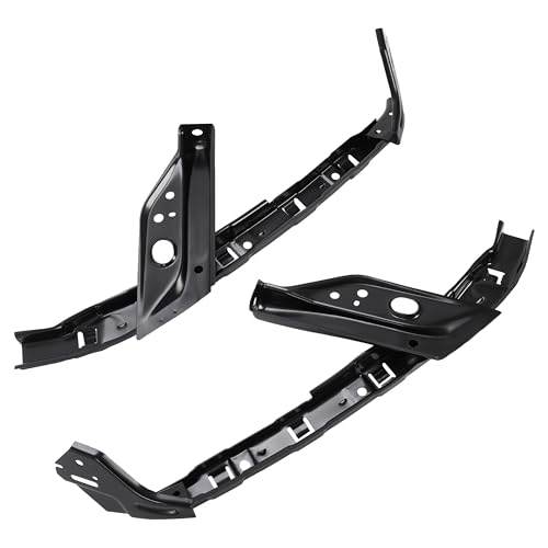 KUAFU Front Bumper Bracket Compatible with 2012-2015 Honda Civic 71190TR0A00 71140TR0A00 HO1043105 HO1042105 Front Left and Right Side Bumper Cover Support Steel Electrophoresis Black