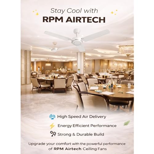 Image of 1200mm Ceiling Fan - Sleek White Finish with Multi-Speed Settings, Whisper-Quiet Operation, and Superior Airflow for Ultimate Comfort in Any Room.