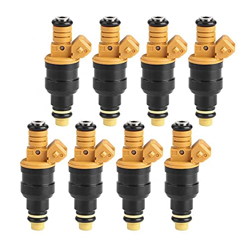 HuiGood0280150718 0280150943 0280150909 822-11124 F1ZE-C2A 8Pcs Flow Matched Fuel Injectors Compatibile with For-d F150 F250 F350 Lincol-n 4.6 5.0 5.4 5.8 V8 Car Parts