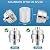 Shower Filter Replacement Compatible with Aquabliss,Multi-Stage Shower Head Filter Reduces Chlorine & Toxins, Universal Filter Cartridge Replacement Compatible with Aquabliss in SF100 or SF220,2PCS