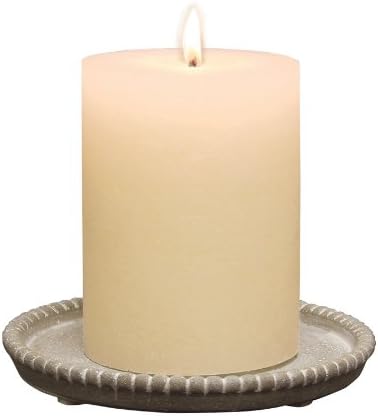 Briarwood Round Cement Candle Plate