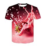 Material: poliéster, algodón, spandex. Camiseta de diseño 3D Print, divertida, genial y atractiva.
