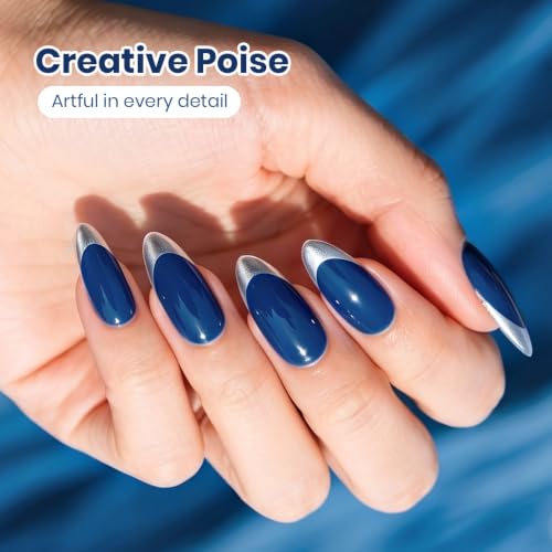 Image of Beetles Navy Blue Gel Nail Polish, 15ML Celestial Blue Gel Polish