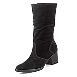  Gabor Comfort Gabor 32.894 Damen Comfort Stiefel aus Veloursleder mit Textilinnenausstattung, Groesse 42, schwarz