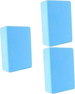 Toyvian 3 pcs yoga auxiliary bricks yoga back block balance yoga blocks yoga training blocks yoga block brick Yoga Brick，EVA Yoga Block EVA Brick non-slip Fitness Equipment travel