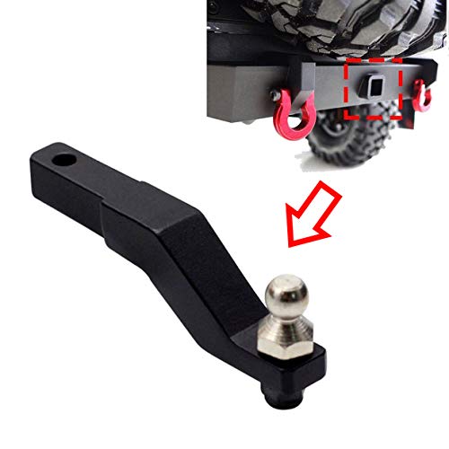 Sharegoo Cnc Aluminum Trailer Tow Trailer Drop Hitch Receiver Upgrades Parts Compatible With Traxxas Trx-4 Trail 1/10 Rc Crawler Car Truck #TOP1