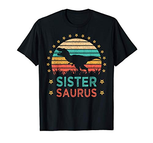 Sistersaurus t rex dinosaur family matching sister saurus t-shirt