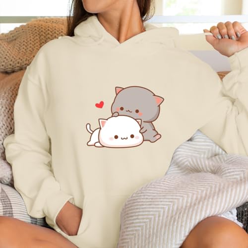 Save 60% on Cute Cat Graphic Hoodies for Teen Girls