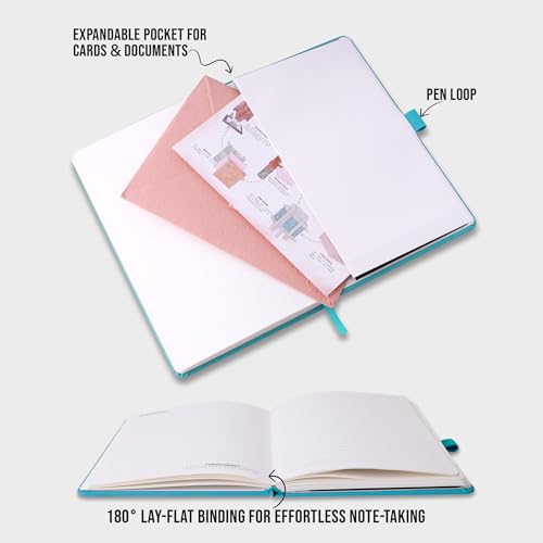 Image of DOODLE Undated Executive Diary Gift Set | A5 160 Pages PU Leather Notebook + Stylish Pen with Stylus | All Packed in a Beautifully Packaged in an Elegant Gift Box (Black)