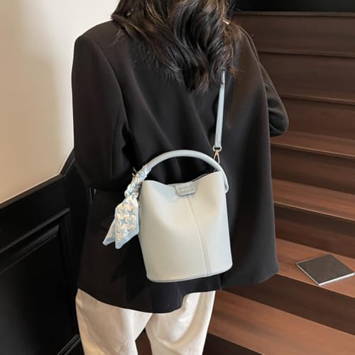 Bucket Bags for Women Small Crossbody Bag Faux Leather Top Handle Bag Trendy Satchel Purse2