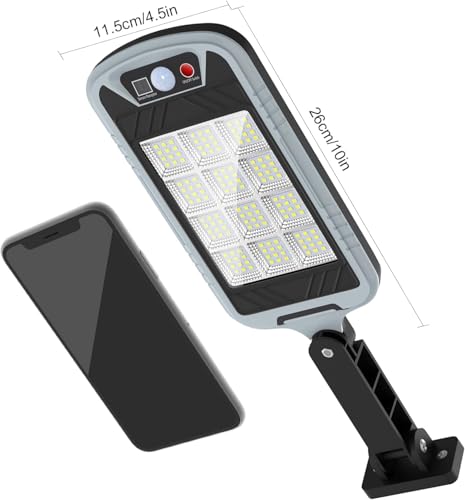 Image of 200W Solar Street Light Outdoor Waterproof LED with Motion Sensor & Remote Control, Dusk to Dawn Auto On /Off Solar Powered Light for Street, Garden, Parking, Security (QW-25)