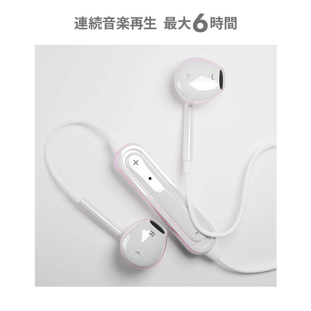 Premium Style Bluetooth 5.0 ワイヤレス ステレオイヤホン インナーイヤータイプ PG-ARBTE12IE1WH