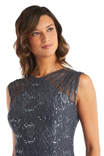 R&M Richards Women's Starlit Siren Sequin Gown2