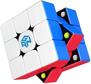 GAN 356 M Speed Cube, 3x3 Magnetic Magic Cube, Lite Version, 3x3x3 Gans 356M Puzzle Cube Toy Gift for Kids Children Adults, Lightweight (Stickerless)