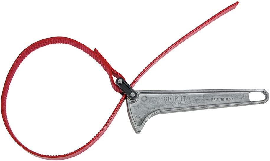 KLEIN TOOLS S6H GripIt Strap Wrench, 11/2 to 5Inch Capacity, 6Inch