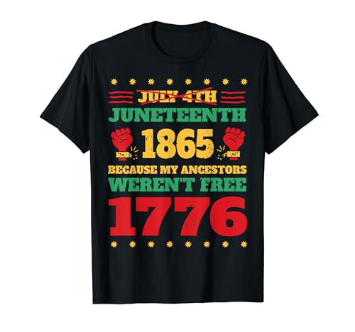 Juneteenth Day 19th June 1865 Black History Month - Juego de mesa Camiseta
