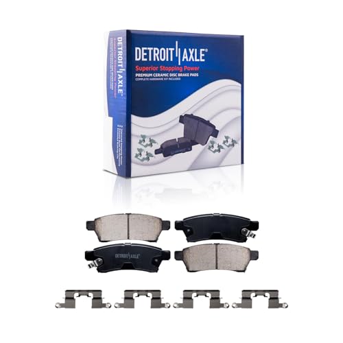 Image of Detroit Axle - Brake Kit for 2005-2025 Nissan Frontier 2005-2015 Xterra 2009-2012 Suzuki Equator 11.65 inch inch Front and 11.26 inch inch Rear Drilled Disc Brake Rotors Ceramic Brakes Pads Replacement