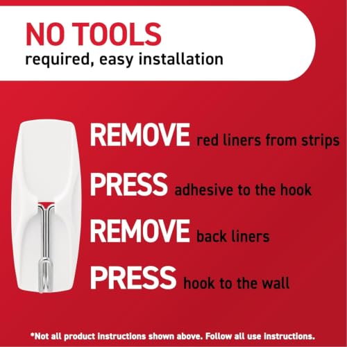 Image of Command Medium Wire Toggle Hooks, 7 Wall Hook and 8 Strips, Damage-Free Hanging with Adhesive, No Tools for Hanging, Organization and Storage, Holds up to 2 lb (Pack of 3)