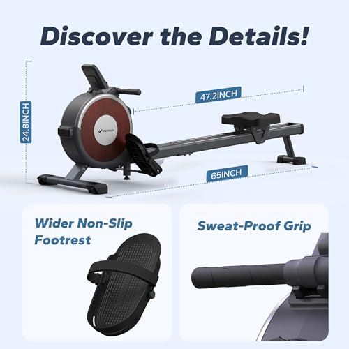 Merach Q1S Rowing Machine, Magnetic Rower Machine thumb #5