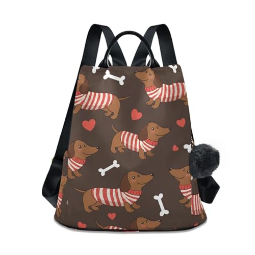 Sac à dos teckel cadeau idéal femme passionnée de chiens et d'accessoires mignons