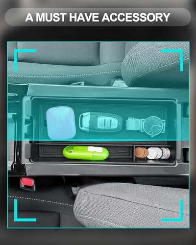 Image of CDEFG Center Console Organizer for 2026 Toyota Prius, for 2025 2026 Toyota Prius (LE /XLE /Nightshade Edition /Limited) / Prius Prime (SE /XSE /XSE Premium) Accessories Middle Console Armrest Storage Box