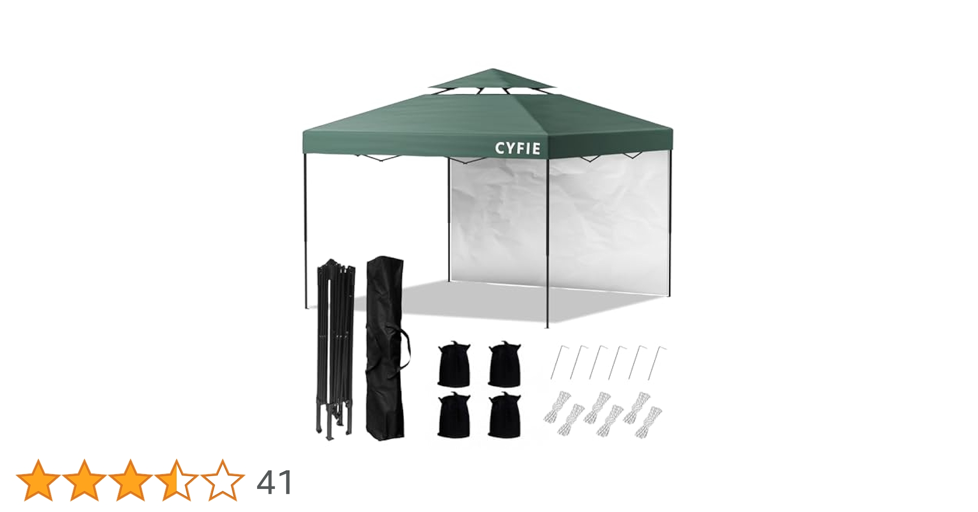 CYFIEタープテント 3mx3m サイドシート1枚付 ワンタッチ 高さ3段階 楽天市場】CYFIEタープテント3mx3m高さ3段階調節サイドシート4枚