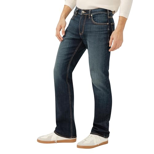 Image of Silver Jeans Co. Mens Jace Slim Fit Bootcut Jeans