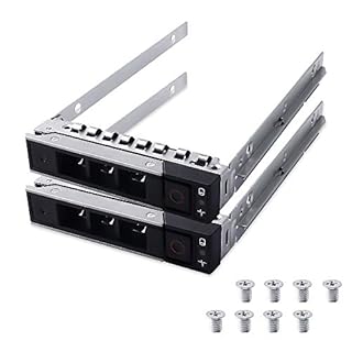 Lot de 2 boîtiers de disque dur DXD9H SAS SATA 2,5" compatibles avec les serveurs Dell PowerEdge R440 R640 R740 R740xd R840 R940 R6415 R7415 R7425
