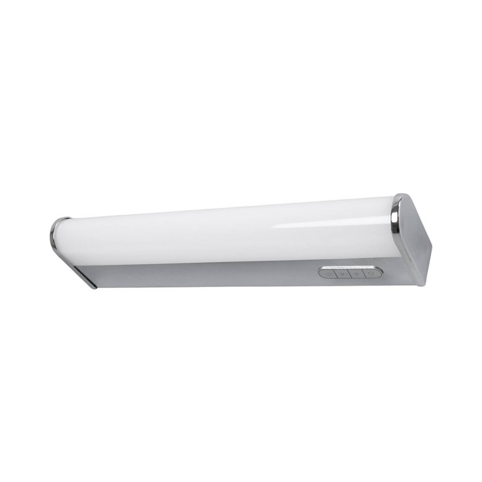 Lindby LED Wandleuchte, Wandlampe Bad Jesko dimmbar (spritzwassergeschützt (Modern) in Chrom (1 flammig) - Wandleuchten Spiegelleuchte Badezimmer Wandbeleuchtung Badezimmerleuchte