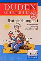 Duden Schülerhilfen, Textgleichungen 3411708824 Book Cover