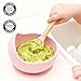 Ginbear Baby Bowls with Suction, Silicone Bibs, Self Feeding Spoons, Led Weaning Supplies, Toddler Eating Set for Ages 6 Months+ (Baby Pink)