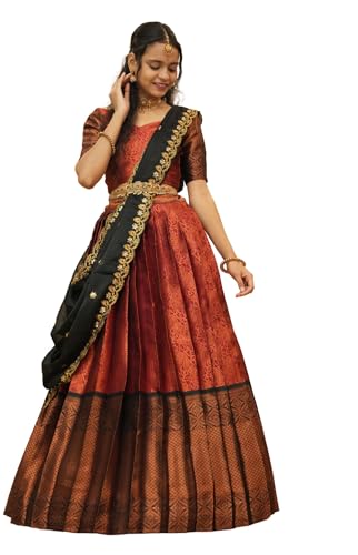 Image of Fabcartz South Indian Half and Half Saree For Women
