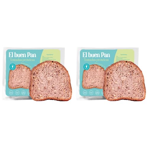 KETONICO Pan Proteico Keto Sin Gluten, Sin Soja, Certificado Keto (Pack de 2x)