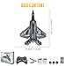 HAWK'S WORK 2 CH RC Airplane, F-22 Plane Ready to Fly, 2.4GHz Remote Control, Easy to Fly RC Glider for Kids & Beginners