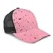 RAUP Casquette de Baseball Hommes Femmes, étincelles dorées sur Rose Pastel à la Mode réglable Camionneur Maille été ventilé Baseball Chapeau de Soleil Chapeau Chapeaux de Soleil pour Hommes