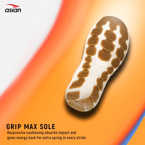 Image of ASIAN Quantum-03 Men's Running Shoes | Memory-Cloud Design with Stability Sole | Ultra-Soft Knit Upper | Premium Lightweight Athletic Sneakers