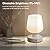 Oyxon Touch Bedside Table Lamp with 2 USB Ports, Dimmable Small Table Lamp for Bedroom & Living Room with White Opal Glass Lamp Shade & LED Bulb, Modern Nightstand & Desk Lamp