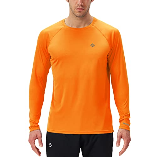 Image of NAVISKIN Men's Rash Guard Shirts Swim Shirts UPF 50+ UV Sun Protection Long Sleeve Shirts Lightweight Quick Dry
