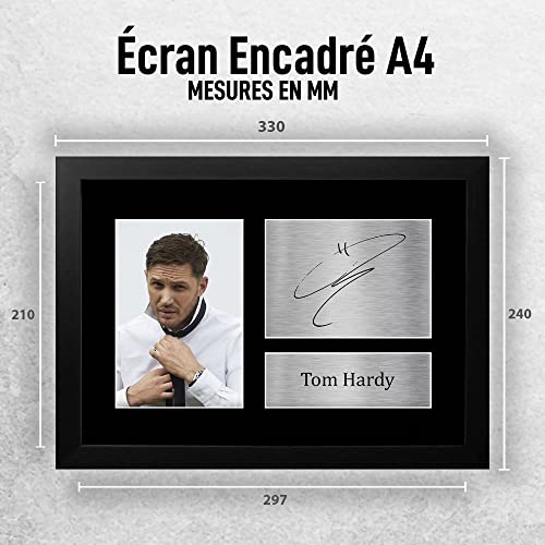 Photo Tom Hardy signée impression de qualité supérieure sous cadre A4 - 2