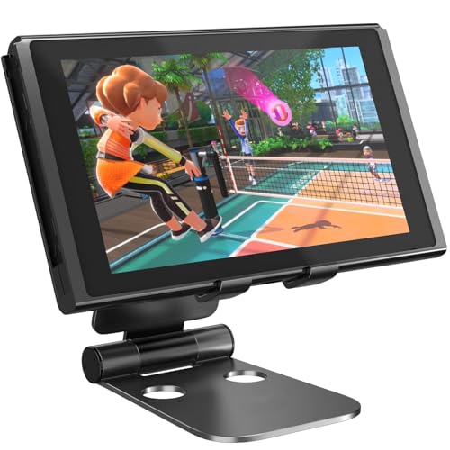 Image of APPUCOCO 360 Rotation, Foldable Design Mobile Stand with Metal Base, Multiple Height & Angle Compatible with Smartphones, Tablets