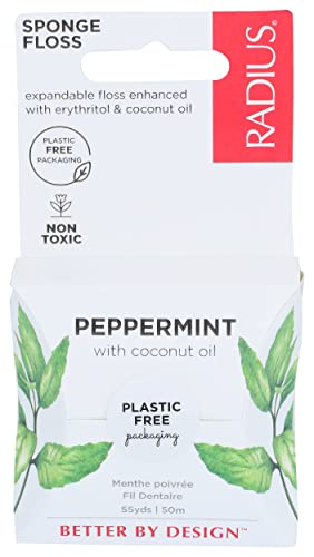 RADIUS Floss Vegan Xylitol Mint, 181 g - Pack of 3
