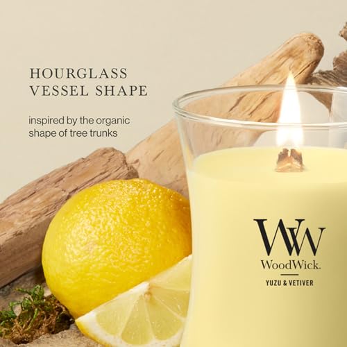 Image of Woodwick Yuzu & Vetiver Medium Hourglass Candle