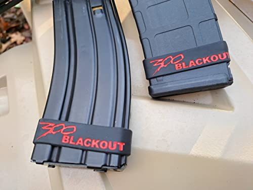 Cedar Mill Fine Firearms 5 Pack - Sparta 300 Blackout Magazine Marking Band For Rifle, Rubber Mag Caliber Identification 300 Aac Blk Accessories #TOP3