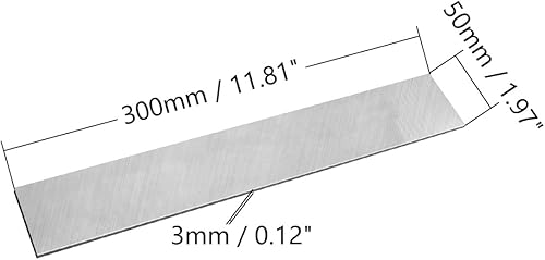 Miniatura 9 de Utoolmart HSS Torno Herramienta Bit 0.118 in x 0.787 in x 11.811 in Torno Cuadrado Torno Torno Herramienta Espacios en blanco de alta velocidad