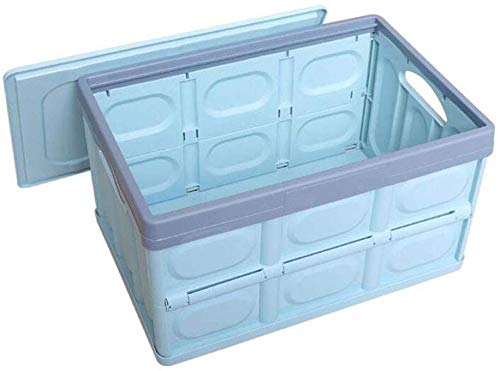 Boîte de rangement de coffre MU pliante bleue pour grande voiture 42x28cm