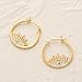 MYEARS Women Evil Eye Earrings Gold Hoop Turquoise Cubic Zirconia 14K Big Simple Hypoallergenic Everyday Protection Jewelry