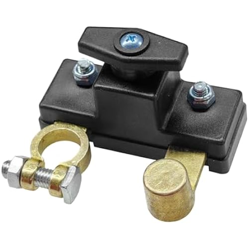 Car Battery Disconnect Isolator Switch, 12V/24V Heavy-Duty Power Cut Off Switch Auto Battery Terminal Anti-Leakage Switches, Universal Battery Kill Switch for Car, RV, Boat, ATV, Marine (1PC)