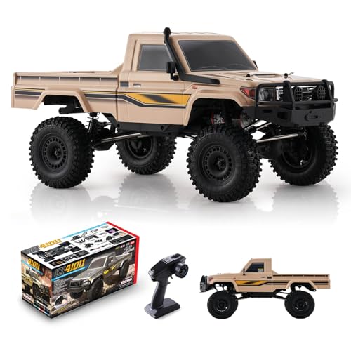 EAZYRC YKHOBBY 1/10 Scale 4X4 RC Rock Crawlers- LC79 Style 4WD Off-Road RC Rock Trucks, Manual Diff Locks, 2-Speed Transmission, Upgradeable Brushed Motor, 4WD Off-Road RS for Adults & Teens