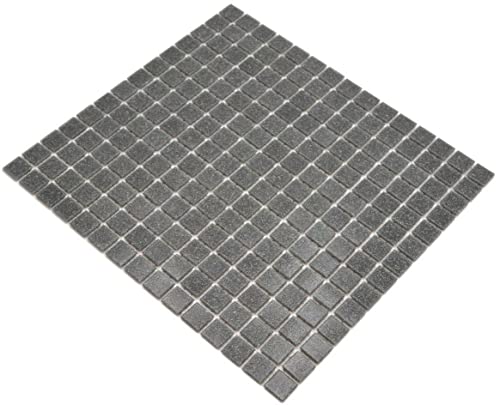 Carrelage mosaïque de piscine gris brillant carré carrelage mur sol cuisine salle de bain douche